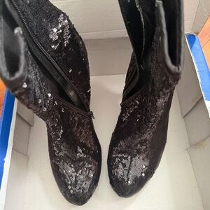Sequin Boot